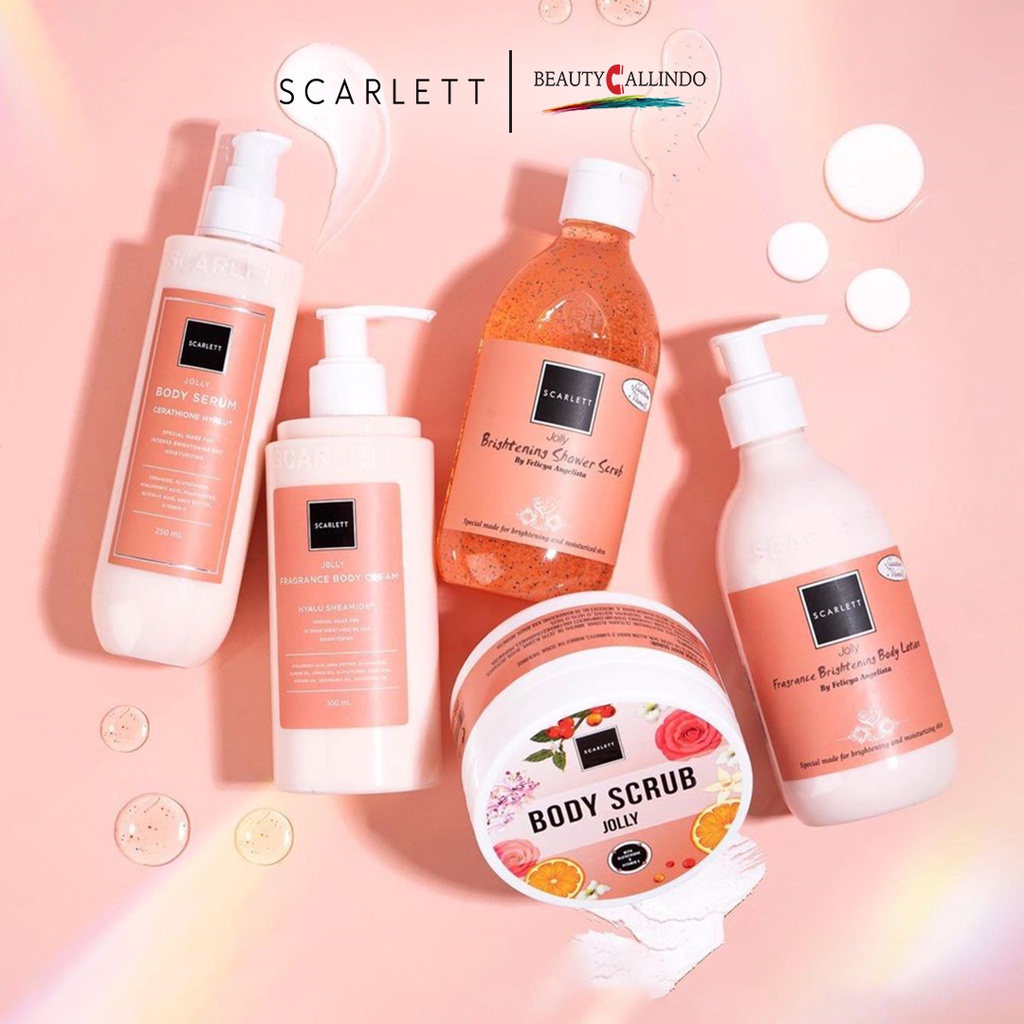 Scarlett Whitening Jolly Series Body Lotion - Scrub - Serum