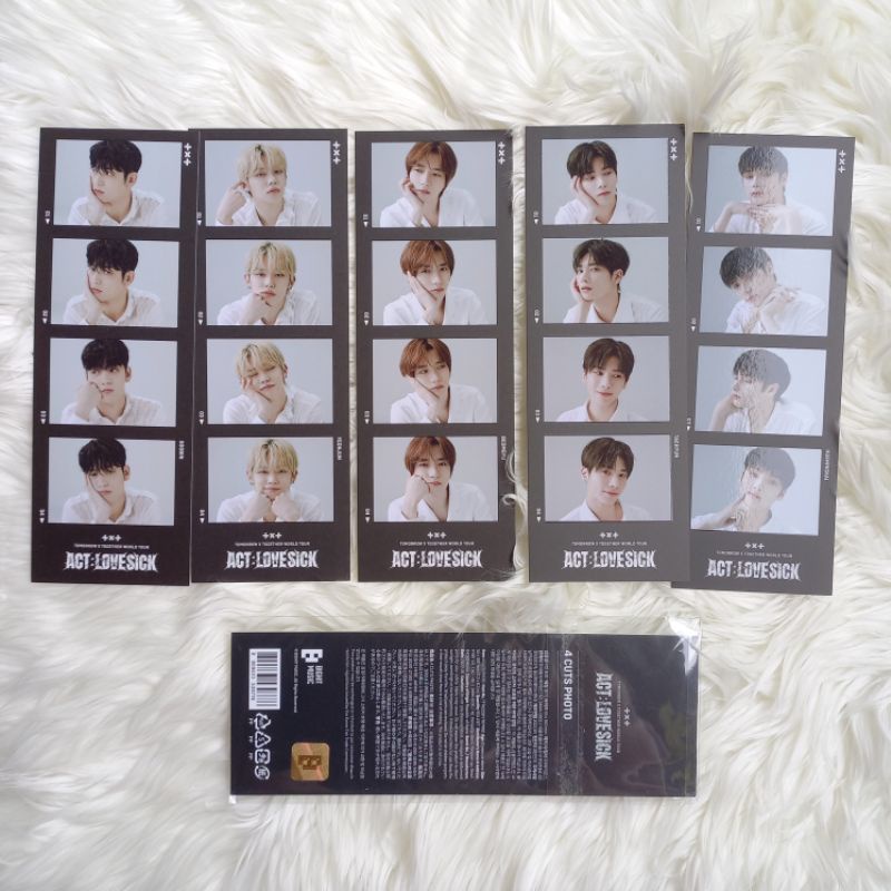[OFFICIAL] ⋆ ✧ TXT 4 Cuts photostrip Act Lovesick merch tour soobin yeonjun beomgyu taehyun huening 