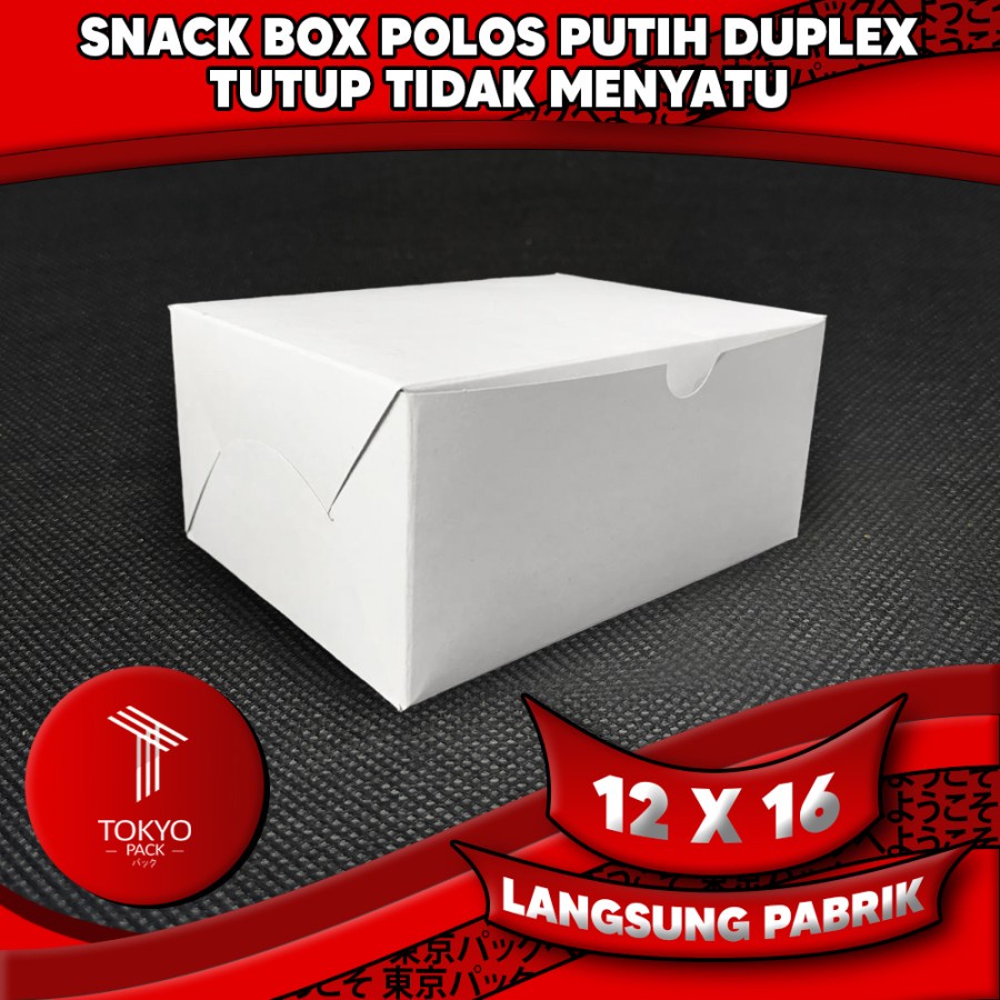 SNACK BOX DUPLEX PUTIH - SNACK BOX CATERING - SNACK BOX ACARA SEMUA UK