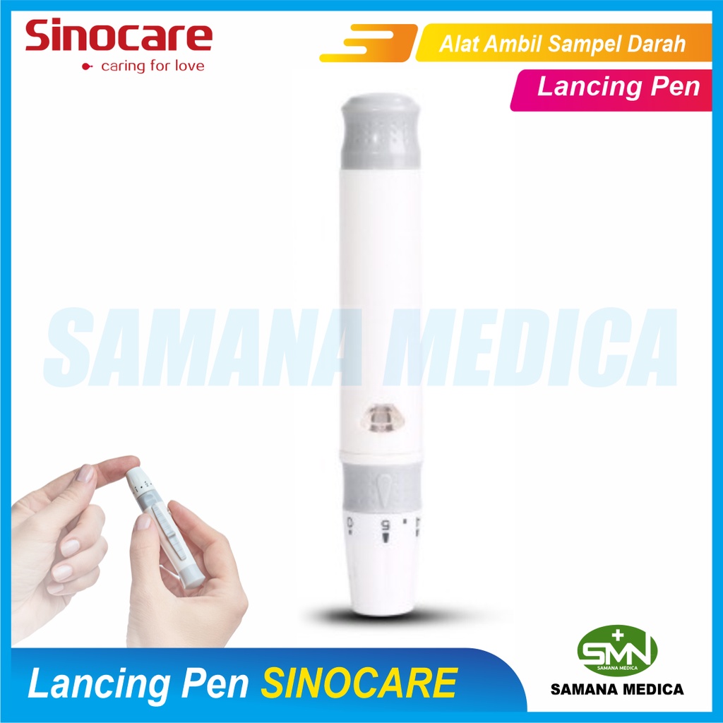 Pen Lancet SINOCARE Lancing Device Alat Ambil Sampel Darah SINOCARE Promo Murah