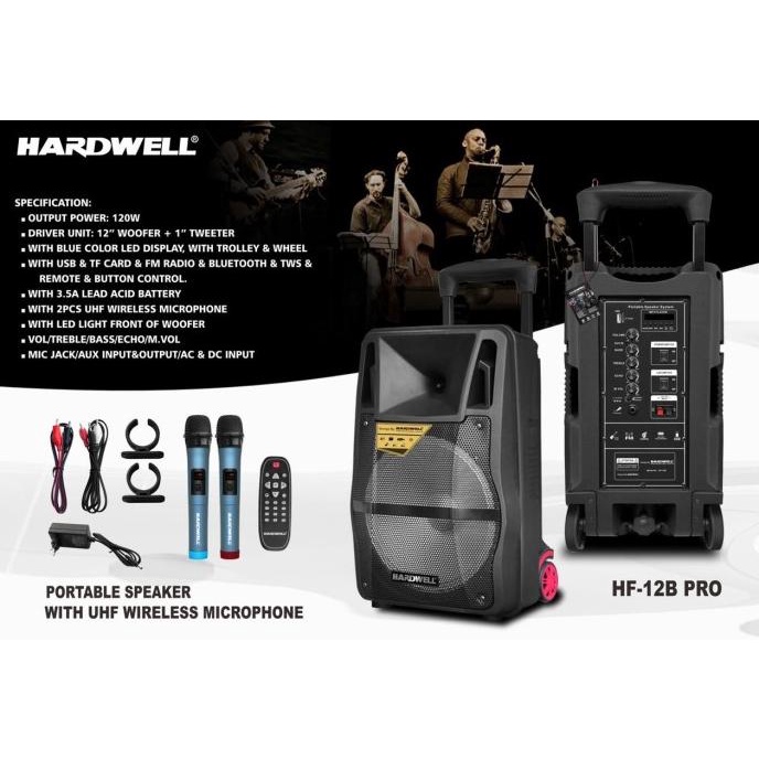 HARDWELL HF12B / HF 12B / HF-12B PRO SPEAKER PORTABLE BRG56456ER