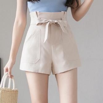BIG PROMO ilook | Belt Suit Pants | High Waist Chiffon Belt Suit Short | Hotpants Belt Suit 𝄞 853