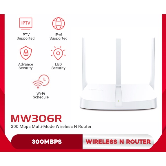 Mercusys MW306R 300 Mbps Multi-Mode Wireless N Router