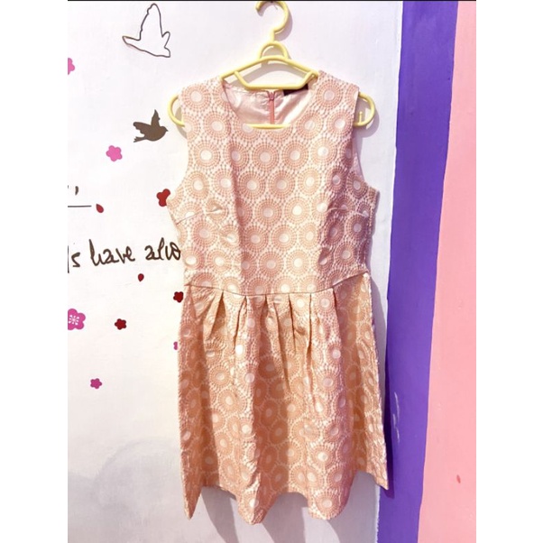 preloved dress peach cavalier
