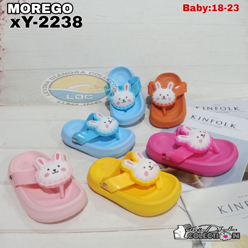 SANDAL JEPIT KARET EVA ANAK BONEKA TALI MOREGO IMPORT(18-23)