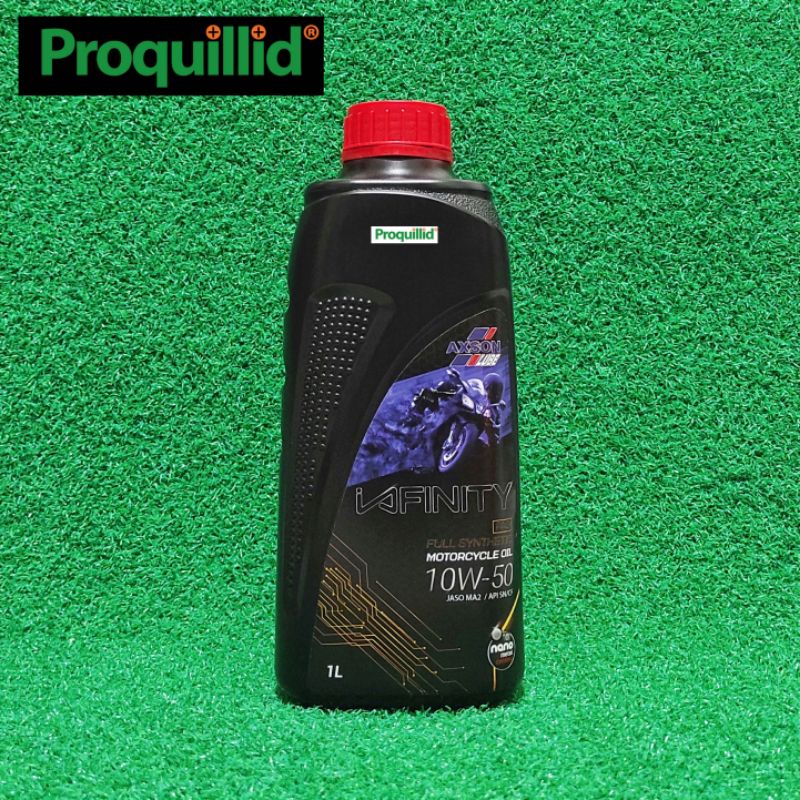 AXSON LUBE INFINITY PAO FULL SYNTHETIC MOTORCYCLE OIL 10W-50 MANUAL JASO MA2 API SN/CF 1 L OLI MESIN
