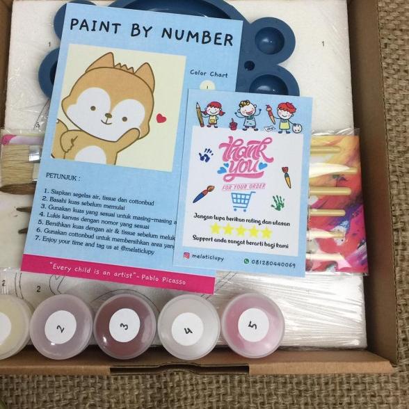 

DIY PAINT BY NUMBER KANVAS 20X20 - pinguin