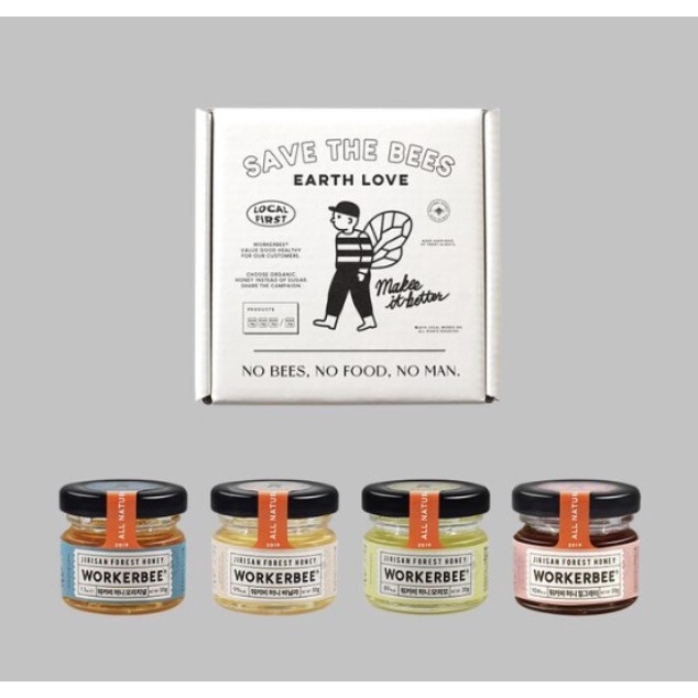 

WORKERBEE / Honey Gift Set Minijar (4pcs) / KOREA