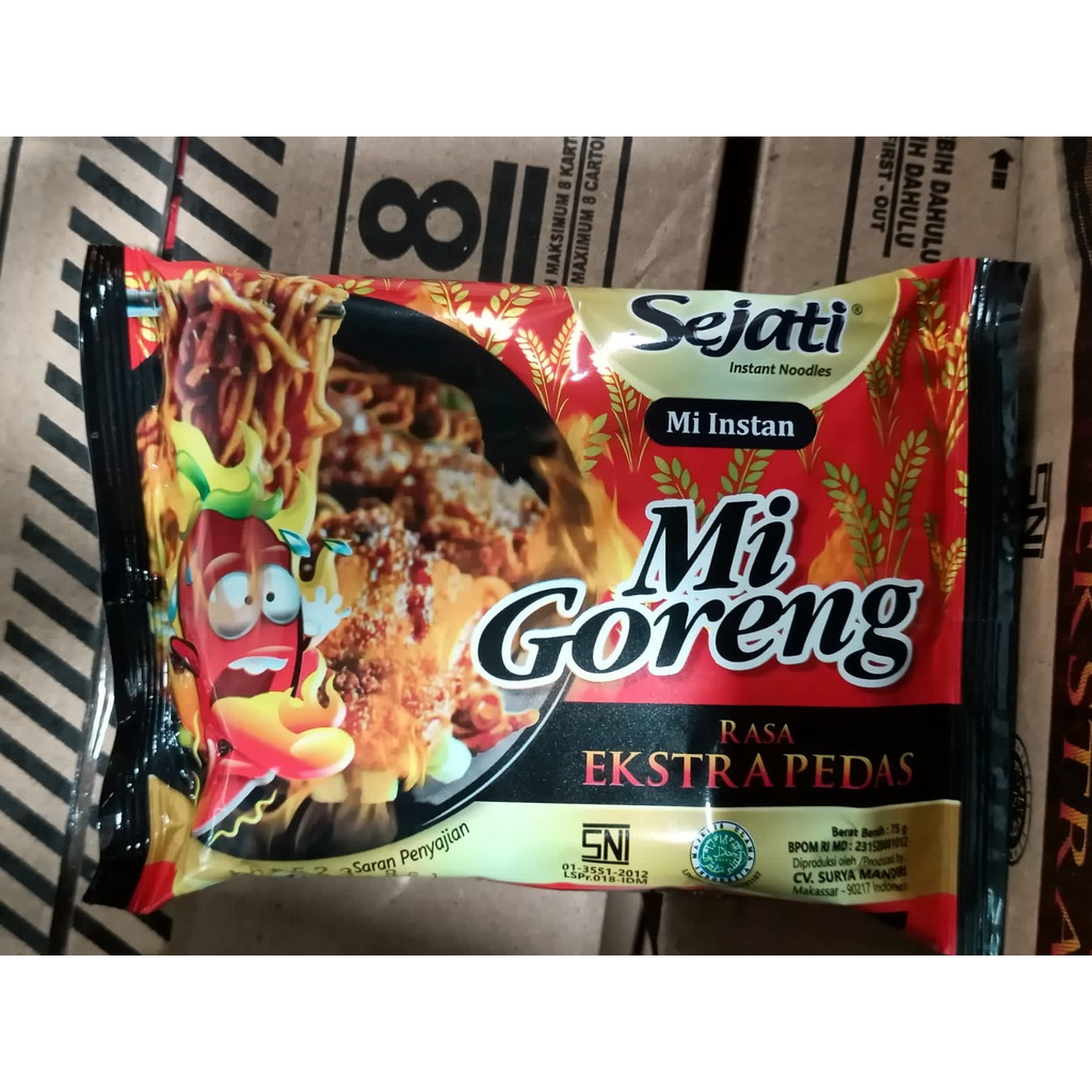 

MIE SEJATI GORENG EXTRA PEDAS cocok untuk bingkisan / anak kos