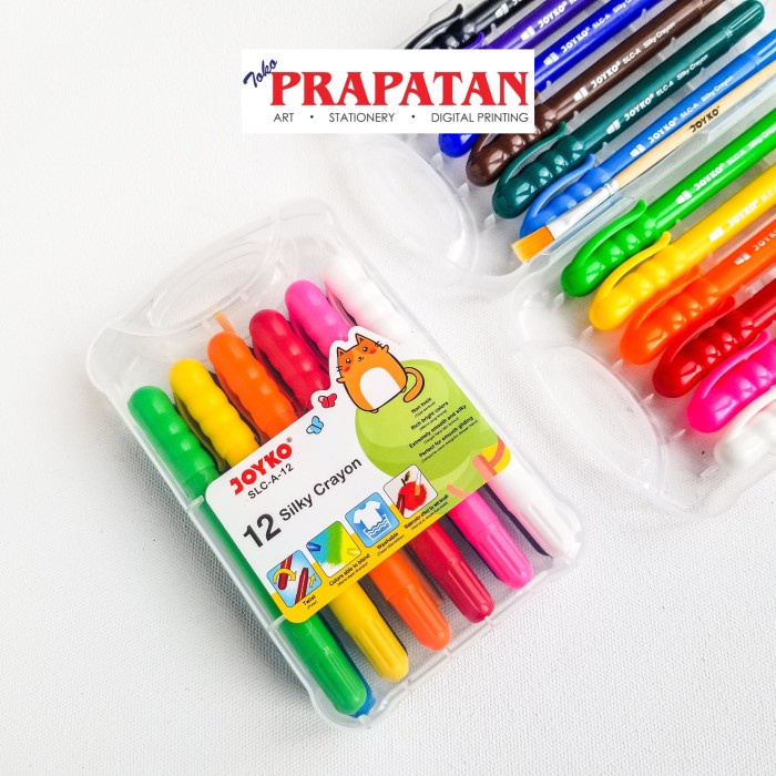 

Joyko Silky Crayon 12 Warna SLC-A-12 NANDAA