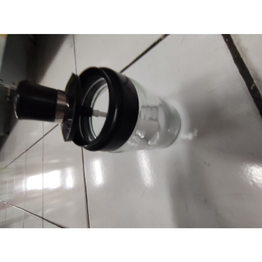 Tempat Bumbu Dapur Kopi Gula Serbaguna 300 ML Botol Kaca Tutup Sendok