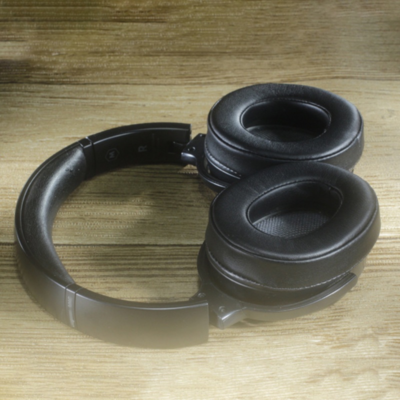 Bt Bantalan Telinga Lembut Nyaman Pengganti Untuk LAGOONANC 1pasang Earpads Black