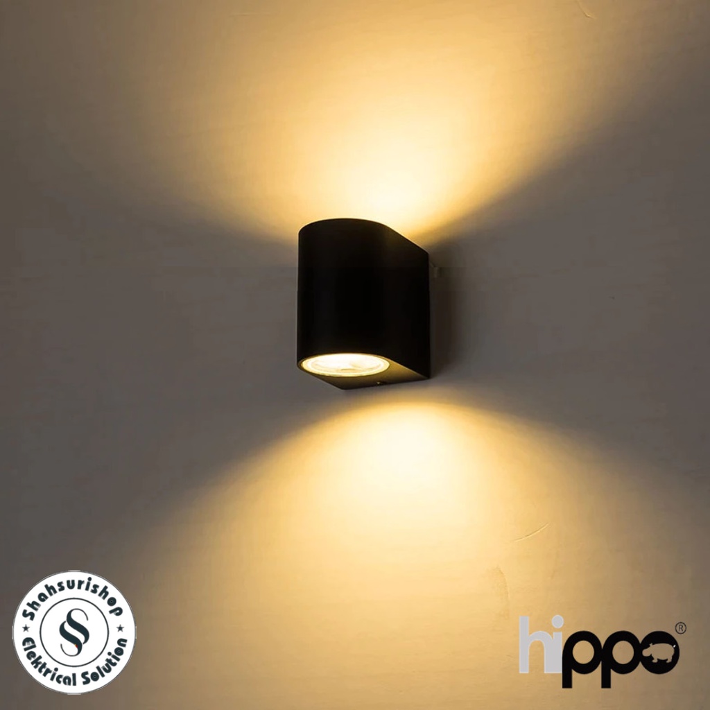 HIPPO HP1706 WALL LED 2X4W LAMPU DINDING OUTDOOR PILAR TEMPEL 2 ARAH