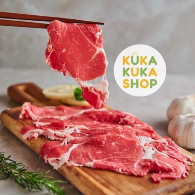 

BEEF SLICE AUST LOW FAT / LEAN MEAT 1 KG FRESH CUT! ( BAGIAN DADA RTR6464RT