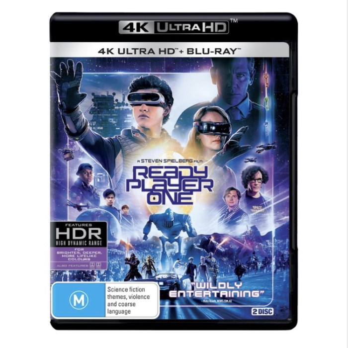 Dvd Ready Player One (4K Uhd + Blu Ray) Baru Original Impor