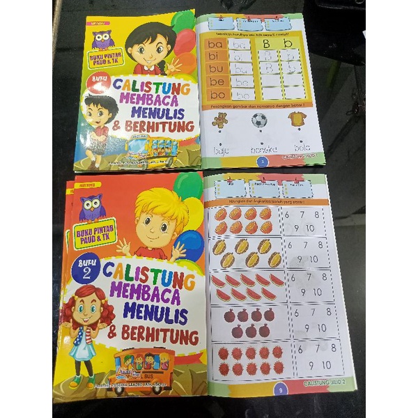 Jual Buku Belajar / Calistung Membaca Menulis Dan Berhitung Buku 1 - 2 ...