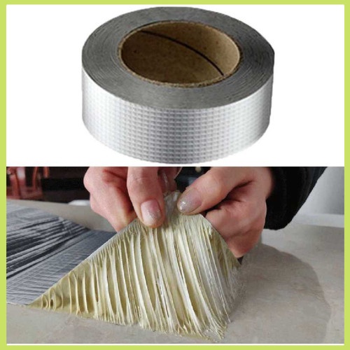 Lem Isolasi Lakban Perekat Kuat Alumunium Foil Tape Waterproof Multifungsi