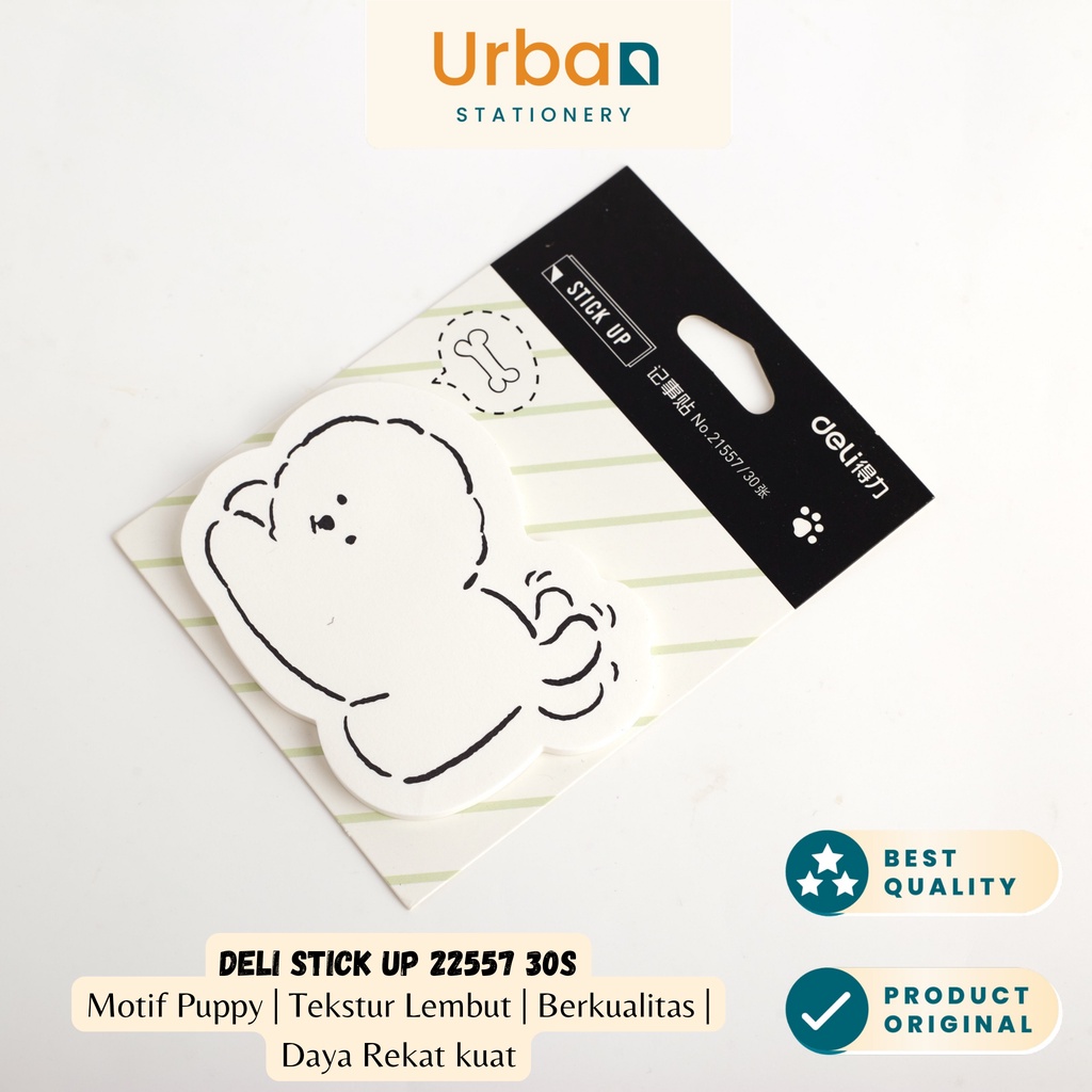 

Deli 21557 Sticky Notes / Stick Up Memo Motif Hewan 30s