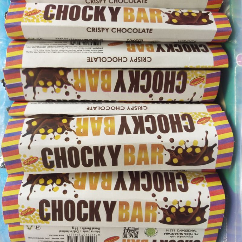 

Chocky Bar Cokelat Coklat Crispy Chocolate14gr 1bh