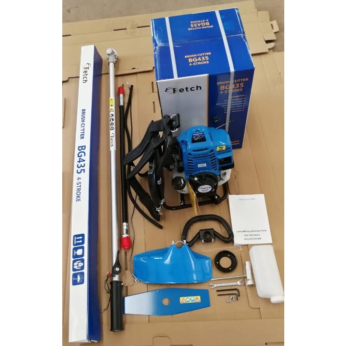 Mesin Potong Rumput FETCH BG435 4Tak 37.7cc Brush Cutter Gendong barang laris