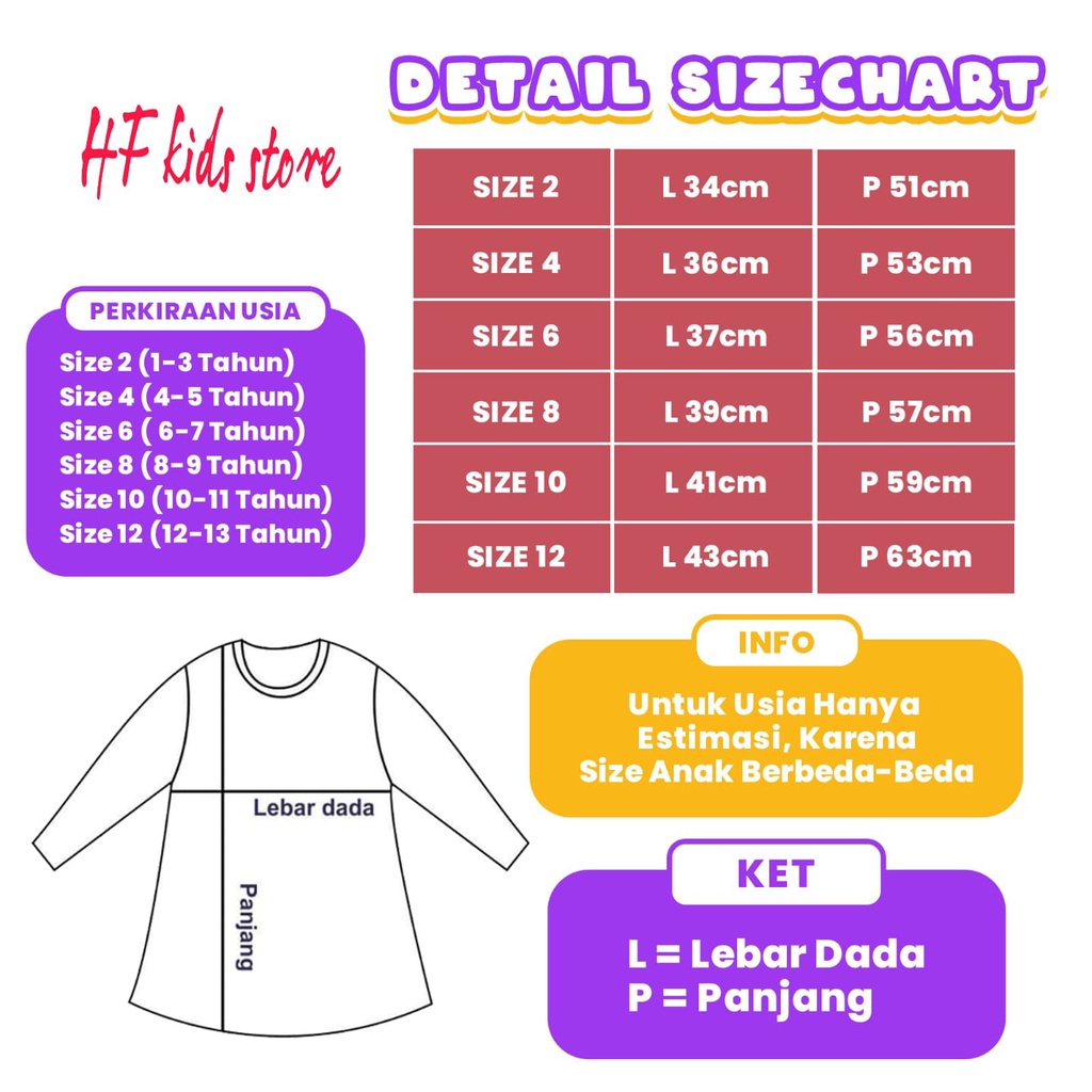 Rdkidzid Setelan Tunik Anak Anak Set Dress Anak Bissmilah