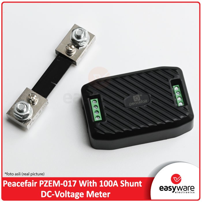 Peacefair PZEM-017 with 100A shunt - DC Voltage Meter - PZEM 017 SASLUN