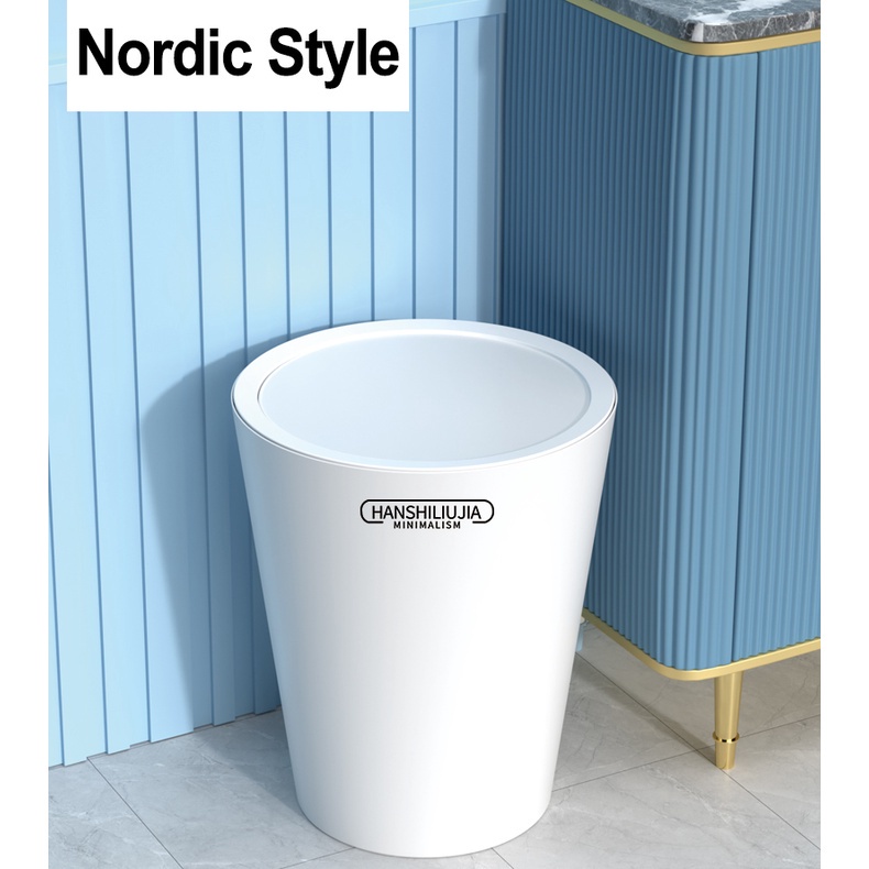 10L Goyang Tutup Tempat Sampah Swing Bin Untuk Dapur Nordic Style Tempat Sampah Kamar Tidur Tempat Sampah Tempat Sampah dengan Penutup