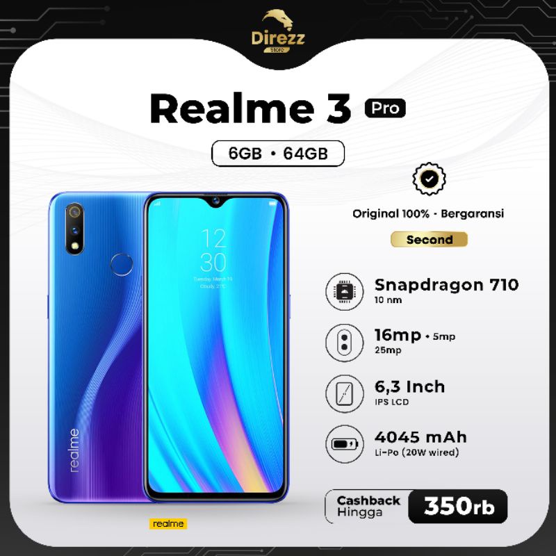 REALME 3 PRO 4/64gb second