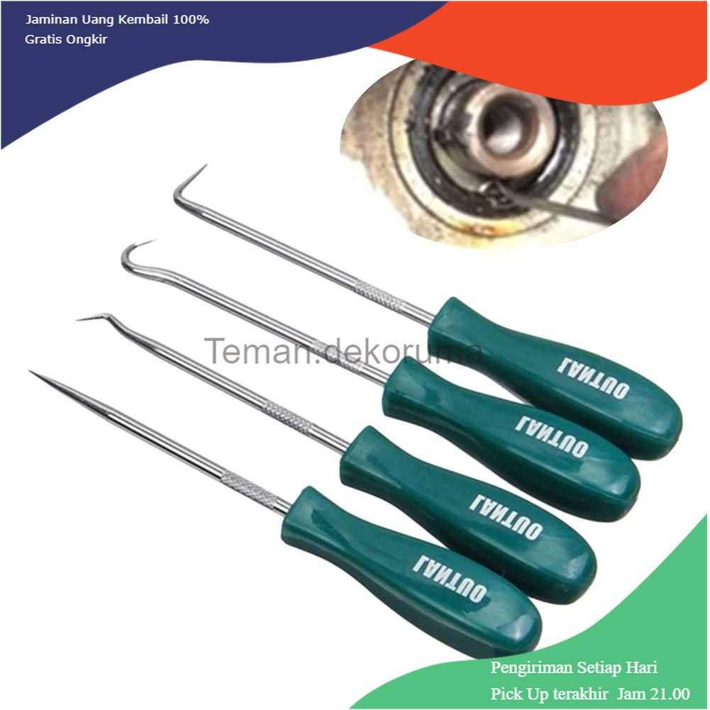 TD-PR2 LANTUO Obeng Cungkil Pelepas Seal Roller Karet Gear Mesin 4 PCS - G4