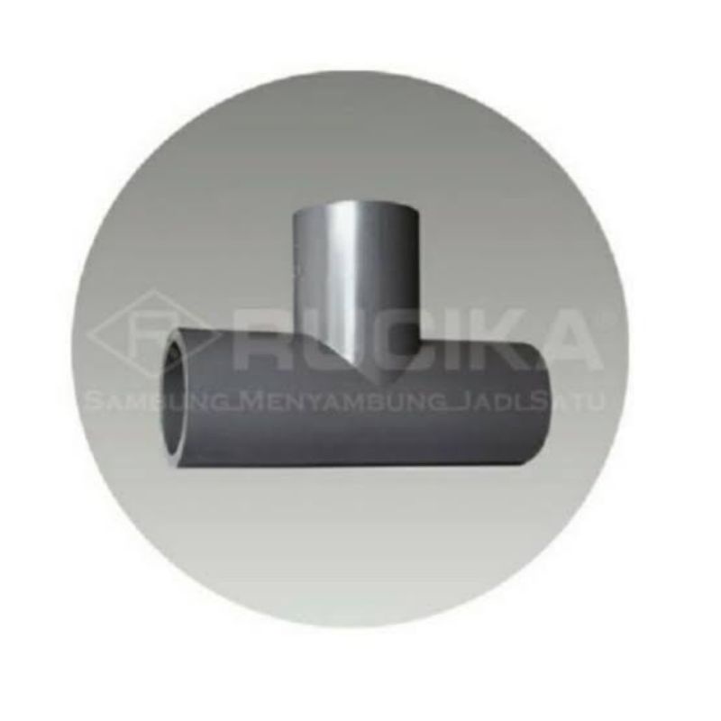 Tee Rucika PVC 1/2" - 1 1/2" Inch / Te / T / Sambungan Pipa 3 Cabang / Fiting Fitting / Wavin jaya m