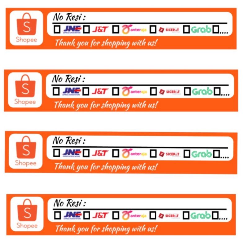 

LABEL PENGIRIMAN/HVS/PAKET 50PCS