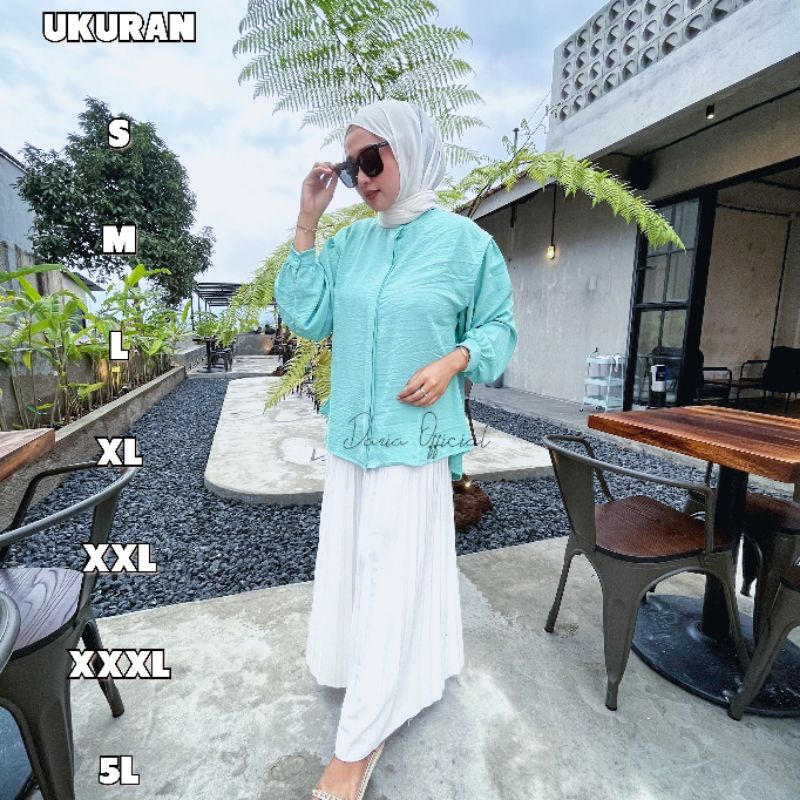 Carolina Blouse - Oversize - Blouse Jumbo - Premium series - Blouse Basic Polos - UKURAN S M L XL XX