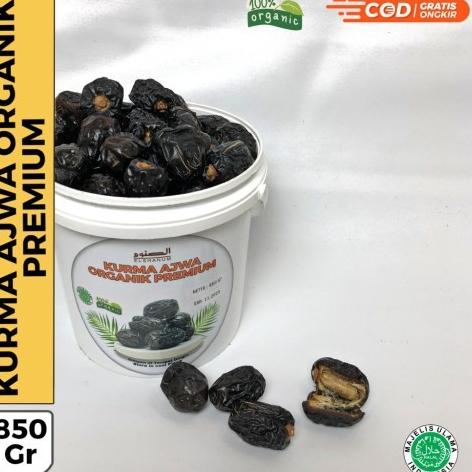 

Kurma Ajwa Premium 850gr Ember al-madina Azwa super Elsanum
