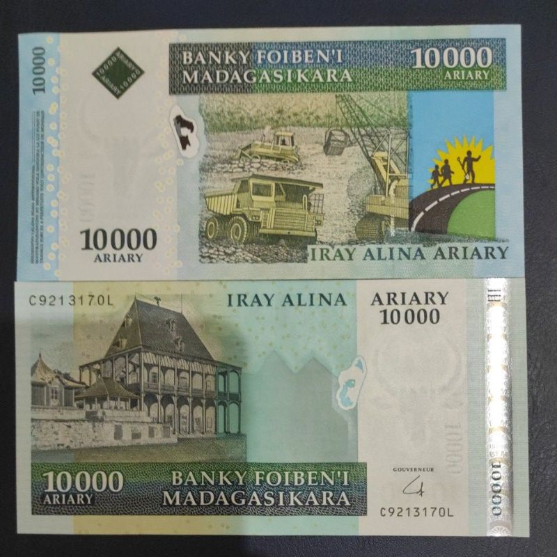 Uang Asing Madagascar Pecahan 10000 Ariary