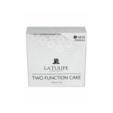 La Tulipe Two Function Cake Bedak + tempat kaca 13g