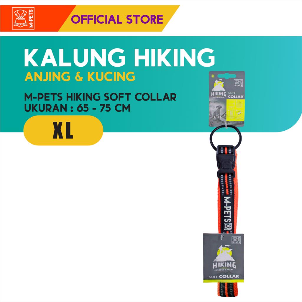 M-Pets Hiking Dog &amp; Cat Soft Collar Size XL / Kalung Anjing Kucing