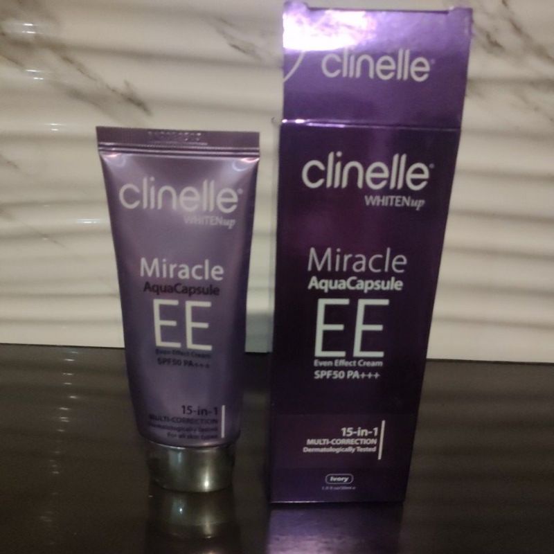 Clinelle WhitenUp EE Even Effect Cream Ivory 30ML - Krim Pelembab Wajah PL