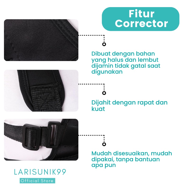 Sabuk Penyangga Punggung Korset Kesehatan Alat Terapi Penegak Punggung Posture Support Corector