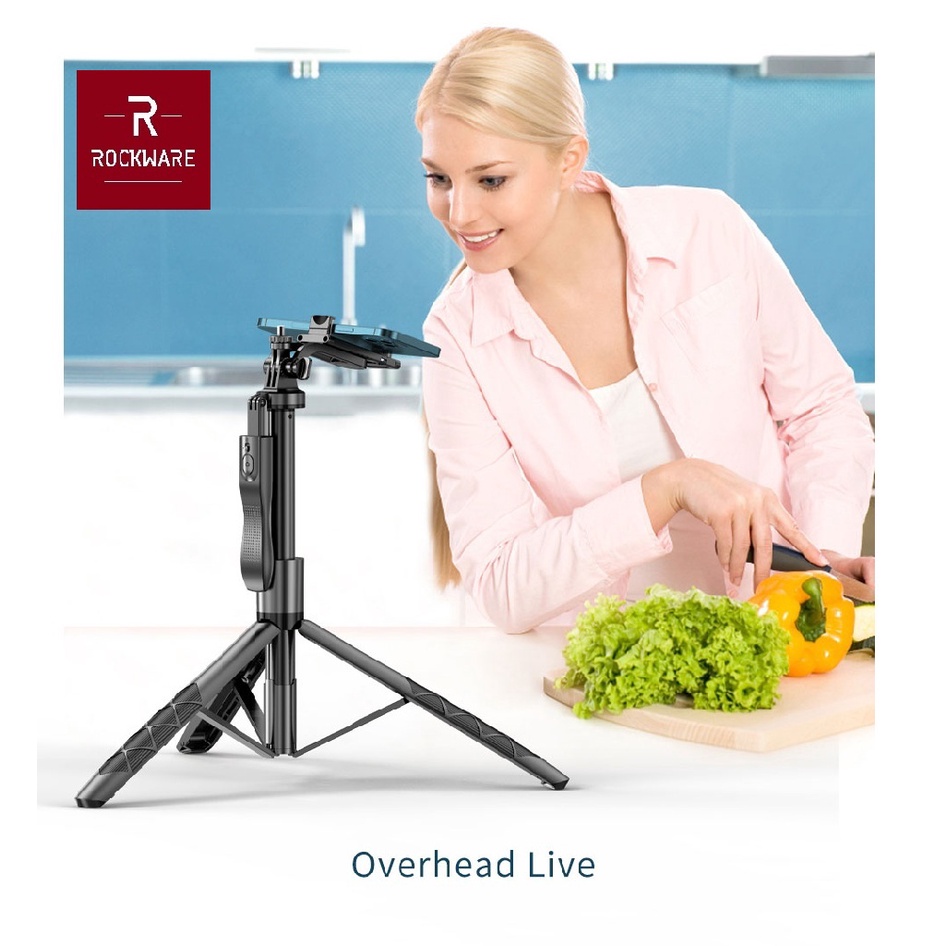 ROCKWARE L16 - Tripod Tongsis Selfie Stick Hand-held Stabilizer