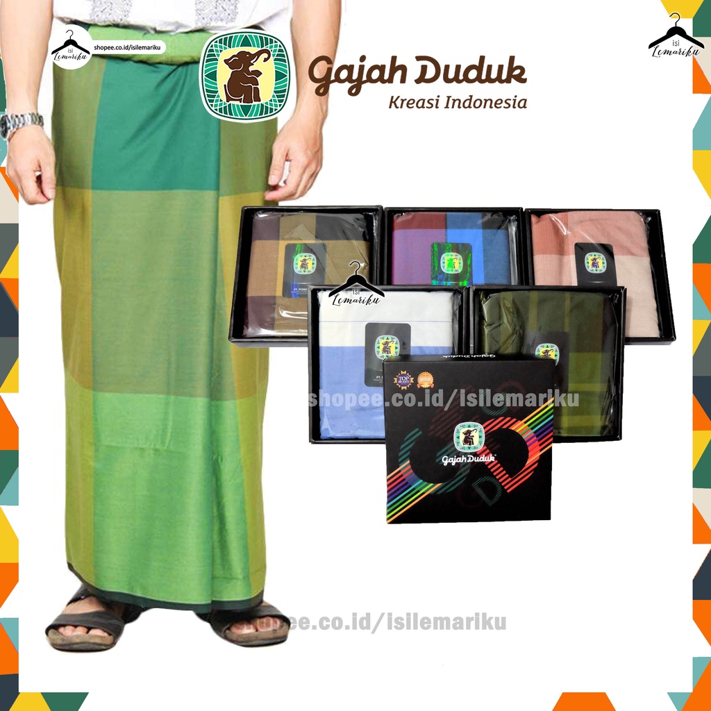 Sarung GAJAH DUDUK MULTICOLOR / Sarung Tenun Laki