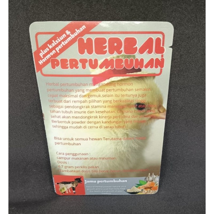 jamu herbal pertumbuhan daya tahan dan kesehatan kambing sapi dan sapi 50 gram zeorfarm