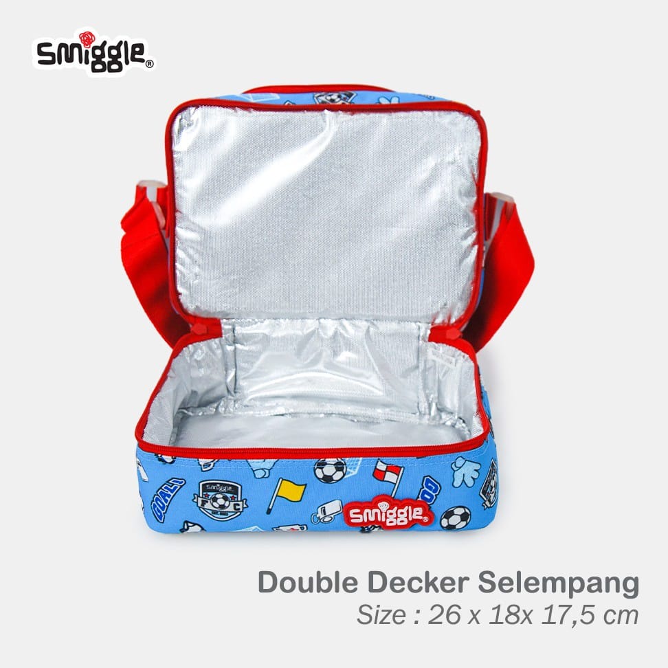 LUNCHBAG TAS BEKAL DOUBLE DECKER SMIGGLE TALI