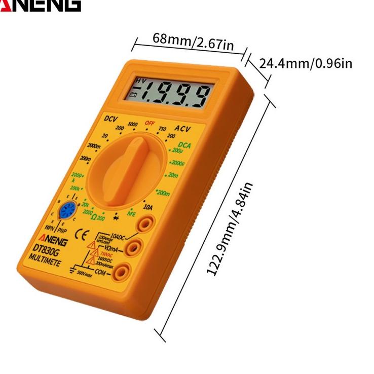 Langsung Order MULTIMETER AVOMETER MULTITESTER DIGITAL DT-830B DT830G AC/DC LCD
