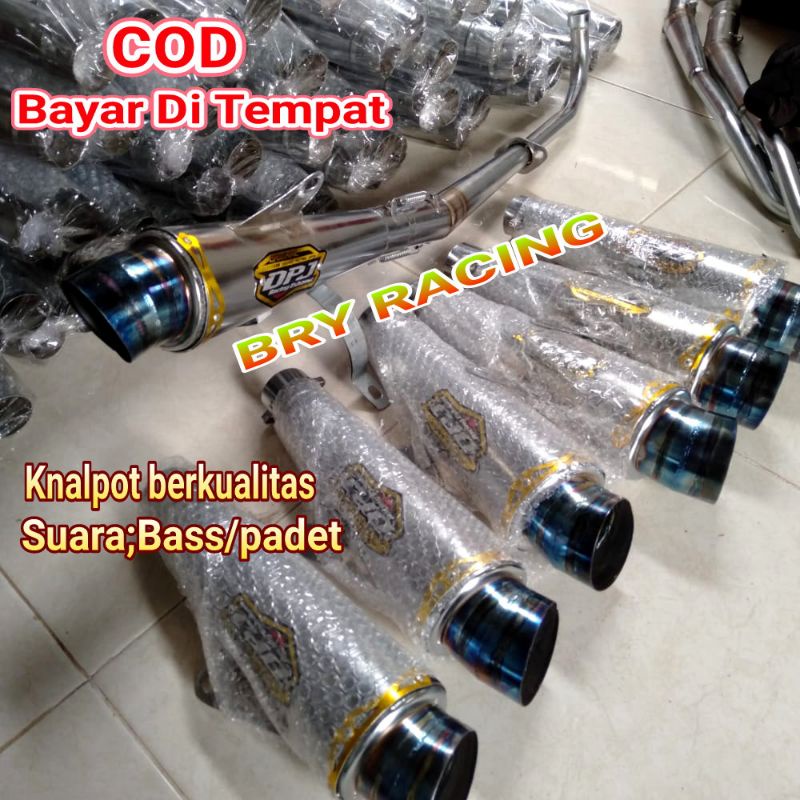 knalpot Dpj racing conger blue supra vega r/z/zr shogun revo karisma