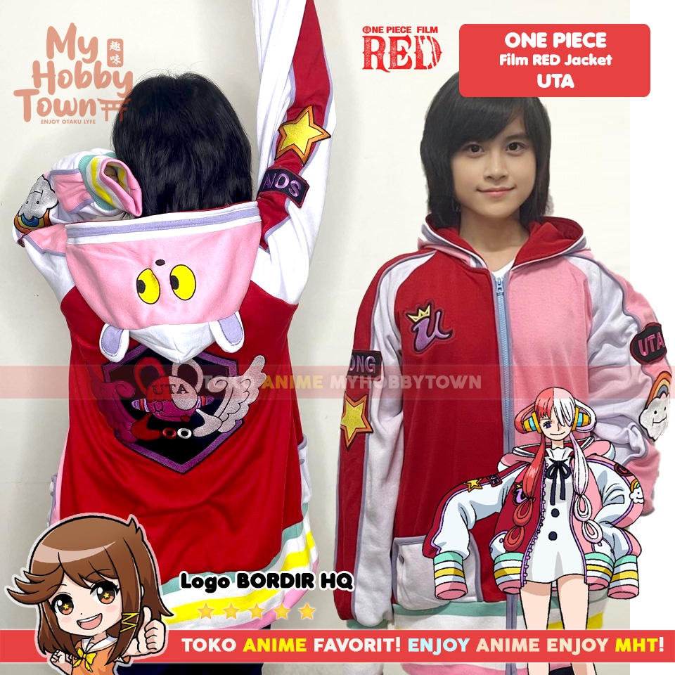 Jaket Anime One Piece Red Uta Utahime Kostum Cosplay