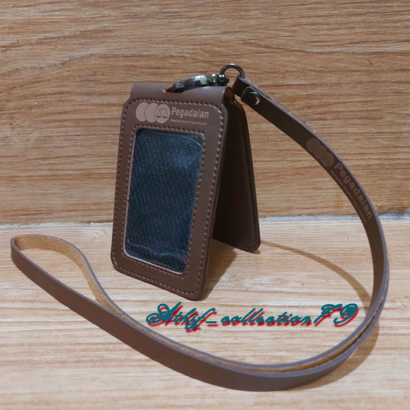 Tempat Id Card Kulit PEGADAIAN Lipat Holder Id Card PEGADAIAN Kulit Lipat