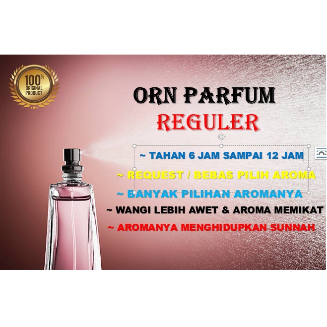Parfum ORN Paket Reguler / Spray Aroma Request Parfum Wanita Pria Edp