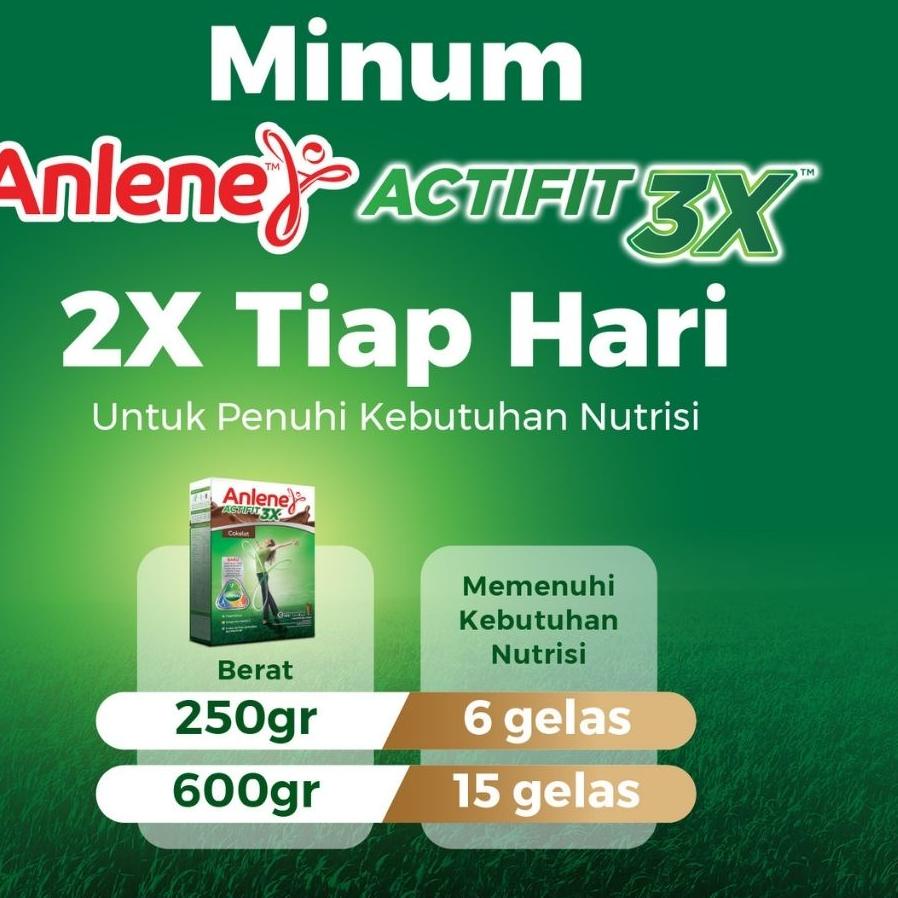 

⇝ Anlene Actifit 3X Susu Bubuk Original 2 x 590g - Nutrisi Tulang, Sendi, dan Otot ぷ