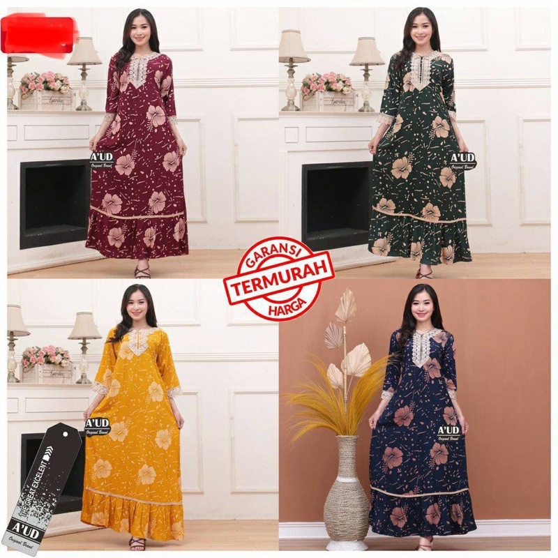 🆕🆙gamis DASTER ARAB SABRINA RENDA MOTIF TERBARU BUSUI RAYON TEBAL TERLARIS Longdres gamis arab zeema