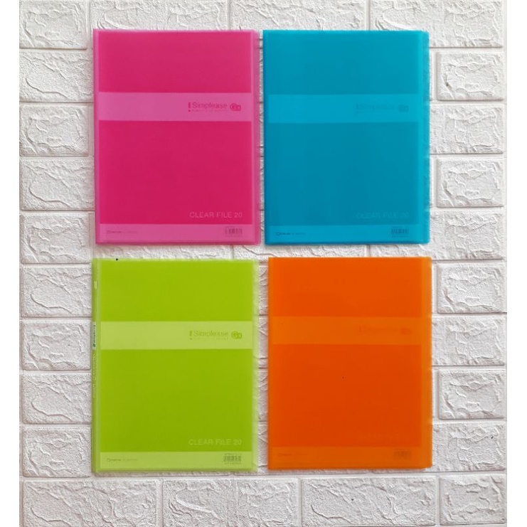 

KING JIM 186TSPGX Clear File Holder Simplease ukuran A4 isi 20 Pockets